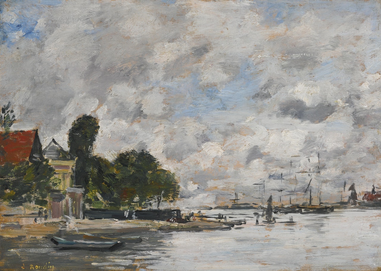 ENVIRONS DE DORDRECHT by Eugène Boudin