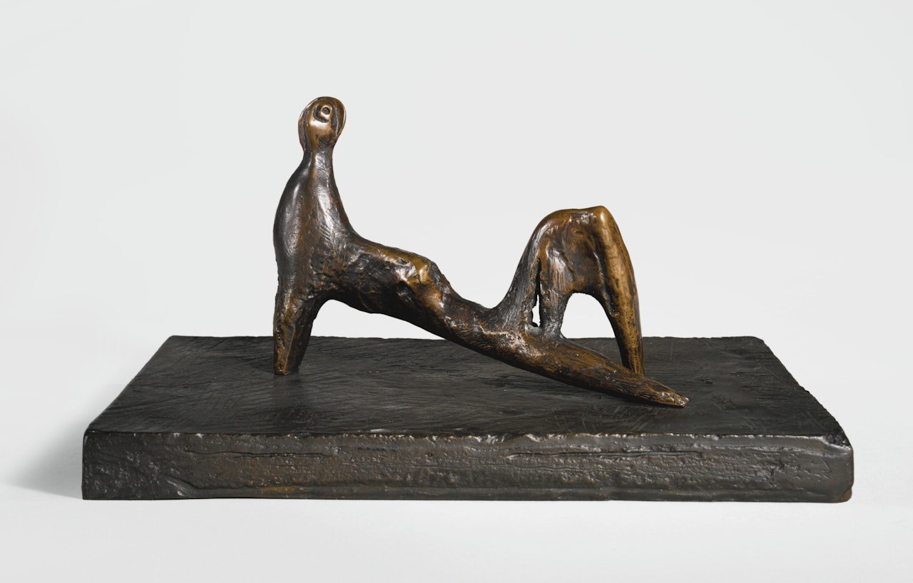 RECLINING FIGURE: STIFF LEG by Henry Moore