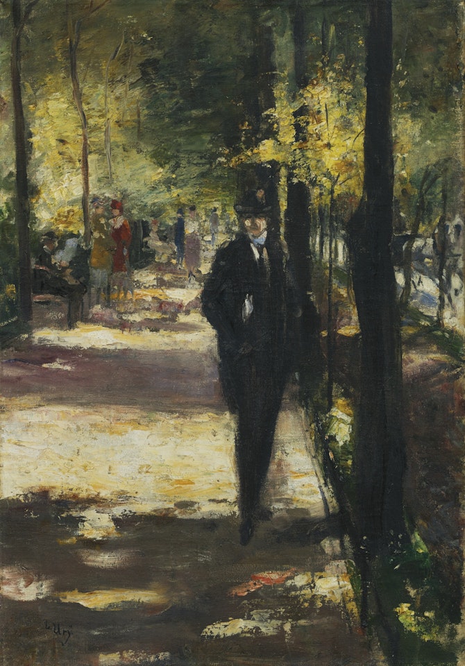 SPAZIERGÄNGER IM TIERGARTEN (STROLLER IN TIERGARTEN) by Lesser Ury