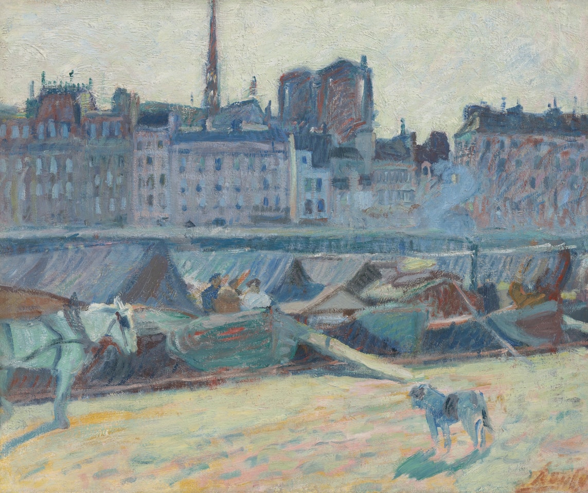 LE MARCHÉ AUX POMMES by Raoul Dufy
