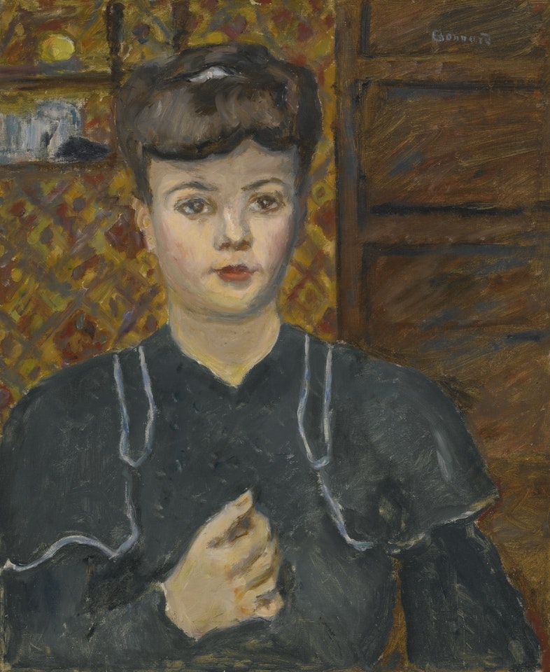 JEUNE FEMME, ROBE BLEU-VERT by Pierre Bonnard