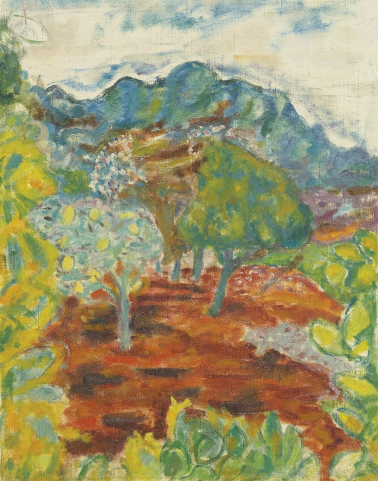 CITRONNIERS AU CANNET  by Pierre Bonnard
