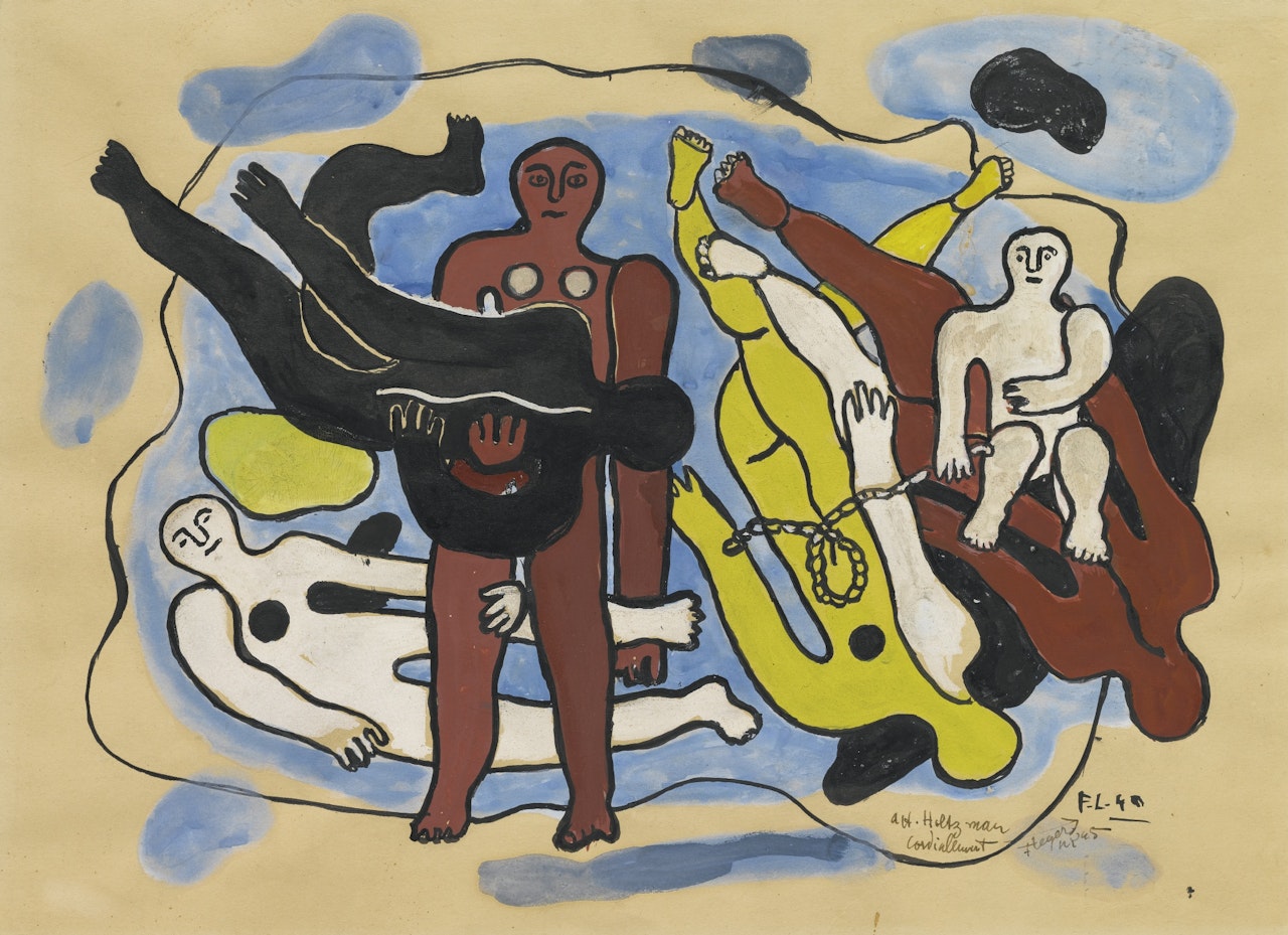 LES PLONGEURS by Fernand Leger