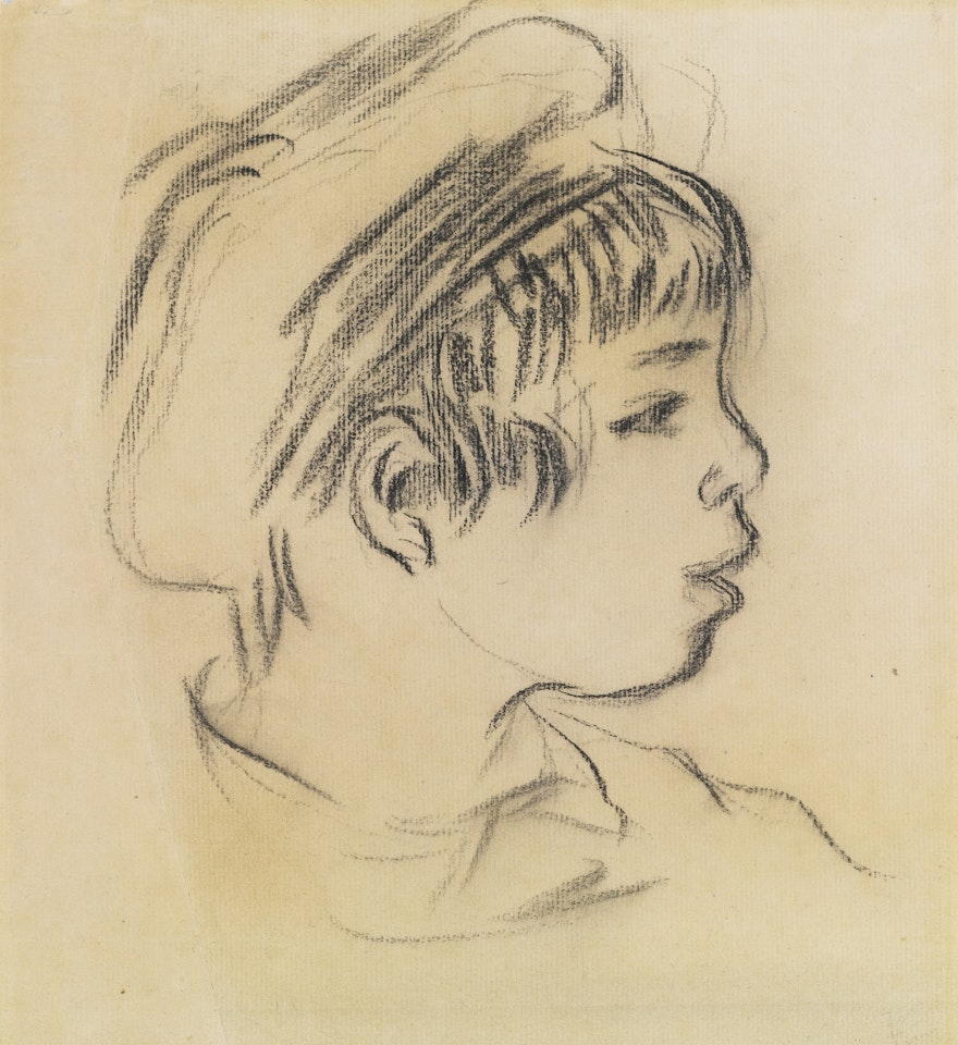 PIERRE RENOIR OU ENFANT COIFFÉ D'UN BERET by Pierre-Auguste Renoir