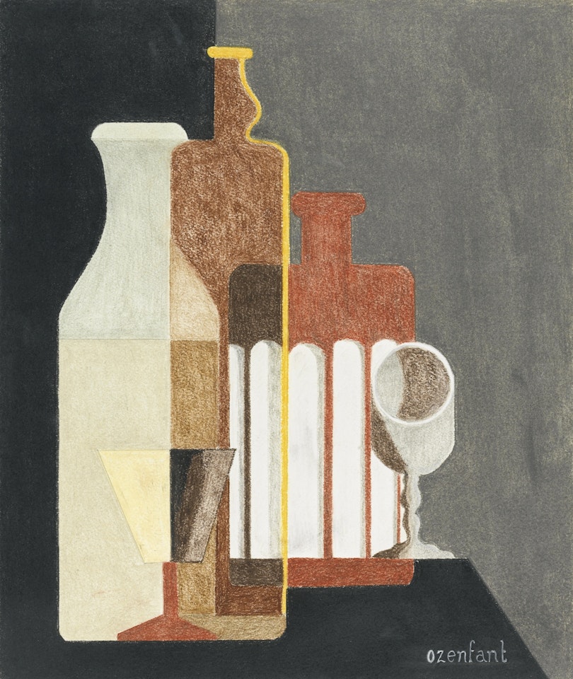 NATURE MORTE, VERRERIES by Amédée Ozenfant