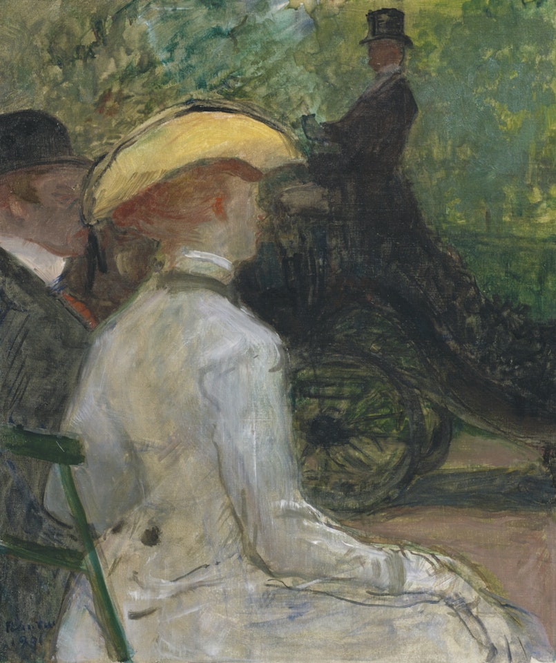 AU BOIS DE BOLOGNE
 by Henri de Toulouse-Lautrec