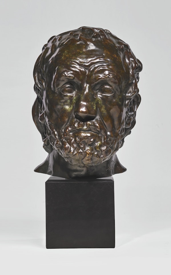 TÊTE DE L'HOMME AU NEZ CASSÉ, VERSION DITE TYPE II, PREMIER MODÈLE by Auguste Rodin