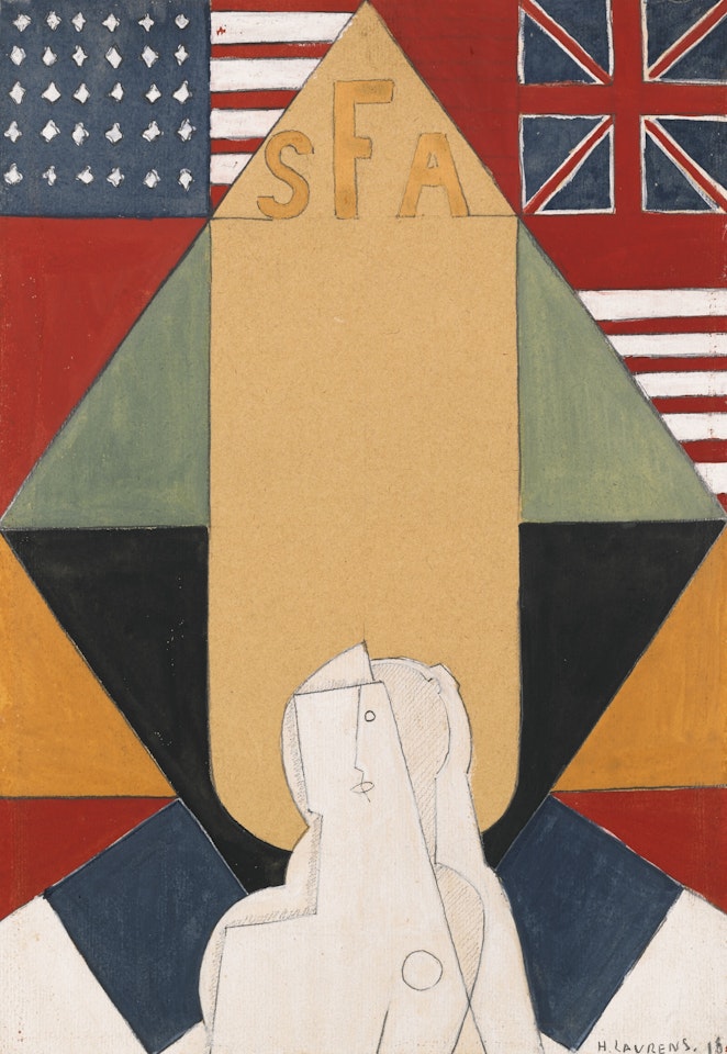 FEMME AUX DRAPEAUX S.F.A. by Henri Laurens