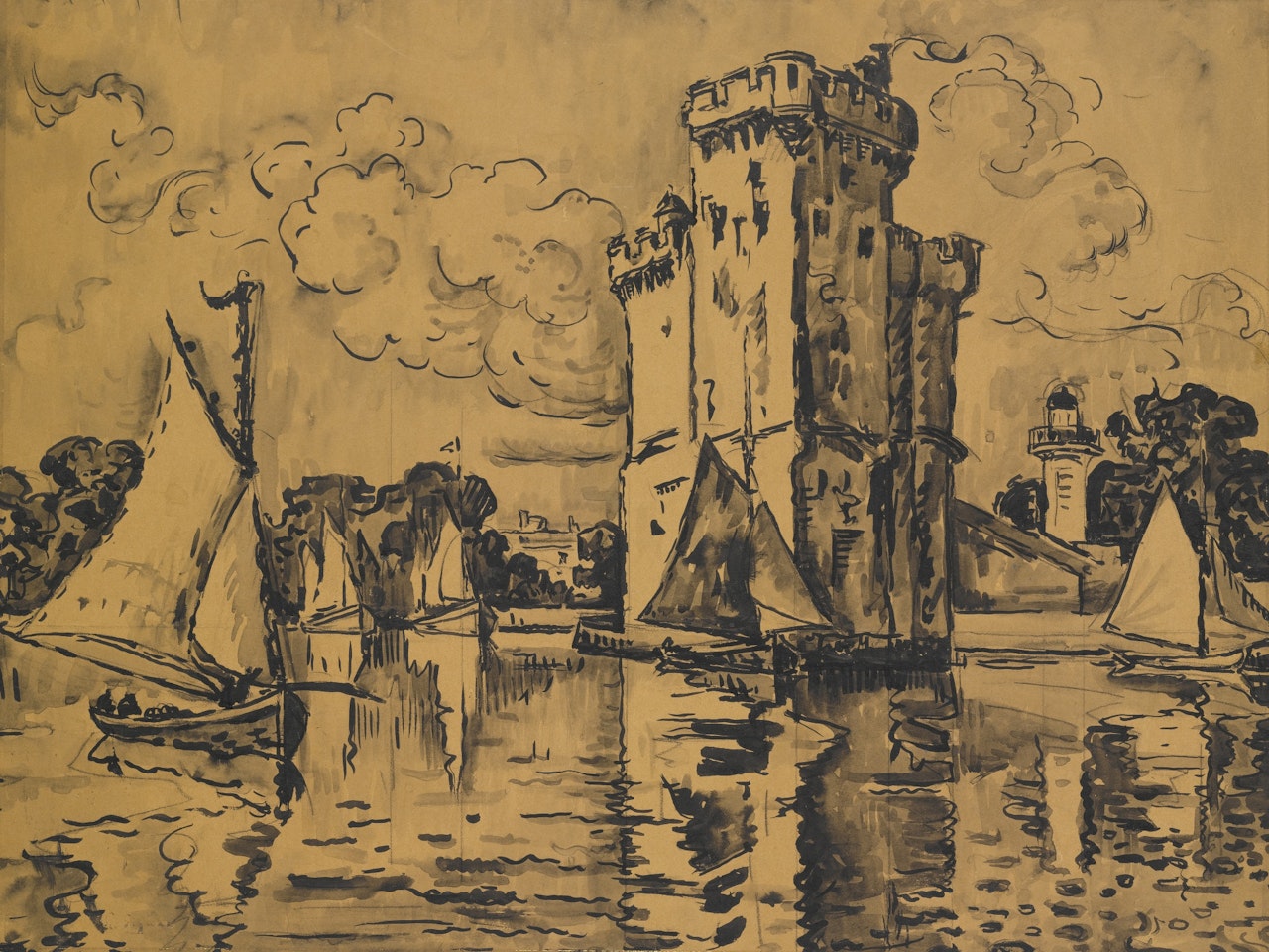 LA ROCHELLE, LES PÊCHEURS DU PERTHUIS by Paul Signac