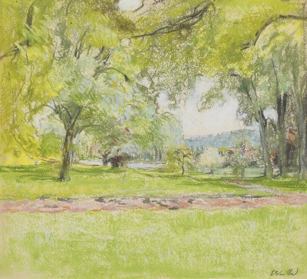 ÉTANG AU CHATEAU DES CLAYES by Édouard Vuillard