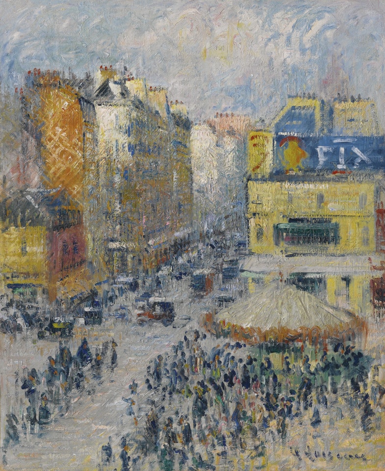 LA RUE DU CLIGNANCOURT, PARIS by Gustave Loiseau