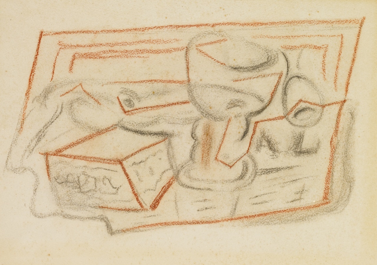 VERRE, PIPE ET BOÎTES
 by Juan Gris