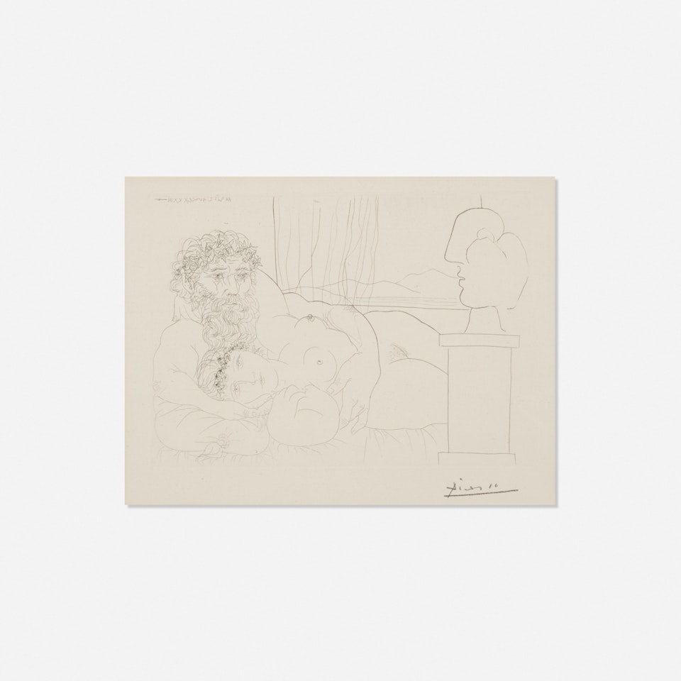 Le Repos de Sculpteur, I from La Suite Vollard by Pablo Picasso