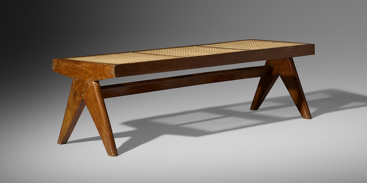 bench from Chandigarh by Pierre Jeanneret