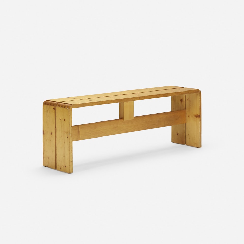 bench from Les Arcs, Savoie by Charlotte Perriand