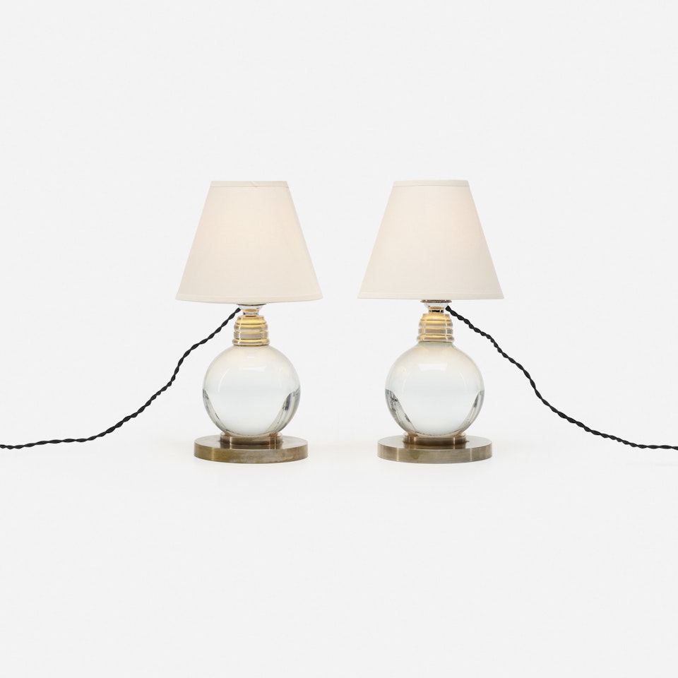 table lamps model 7706, pair by Jacques Adnet