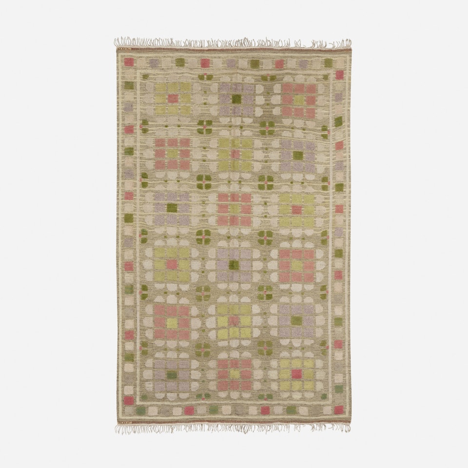Dahlior half-pile carpet by Märta Maas-Fjetterström