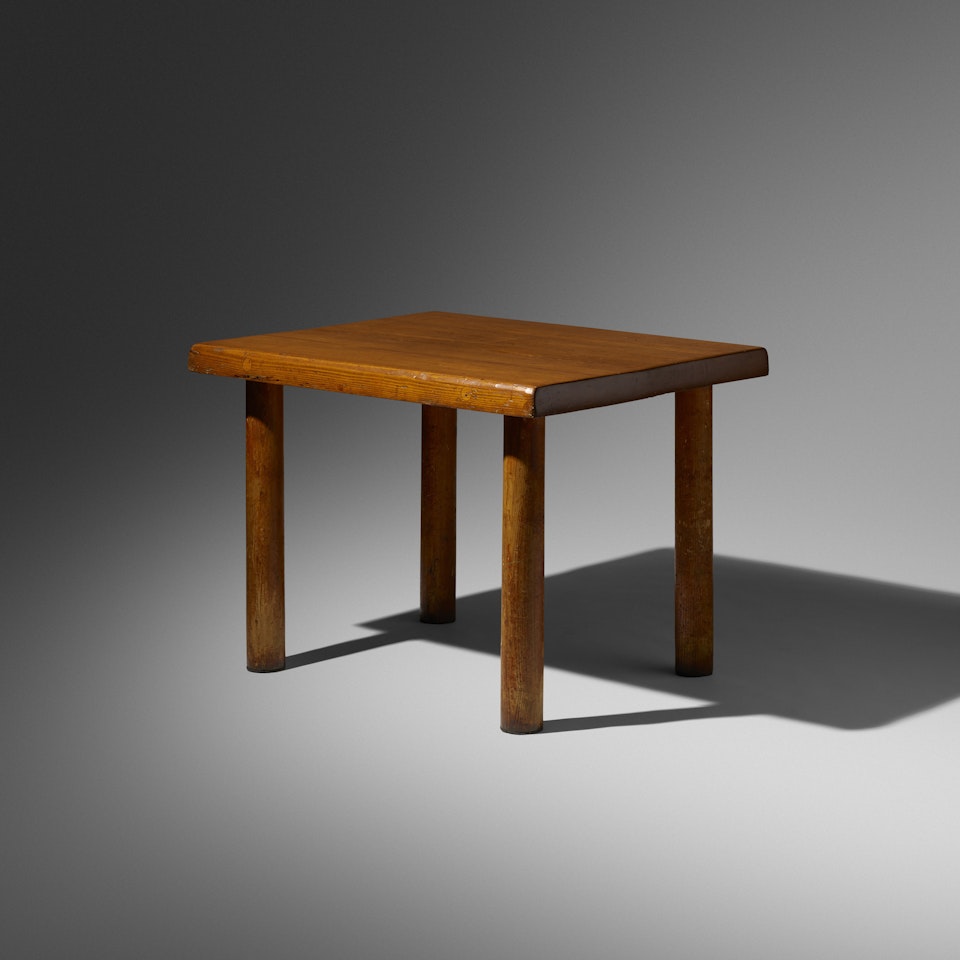 Rare dining table from Hôtel le Doron, Méribel by Charlotte Perriand