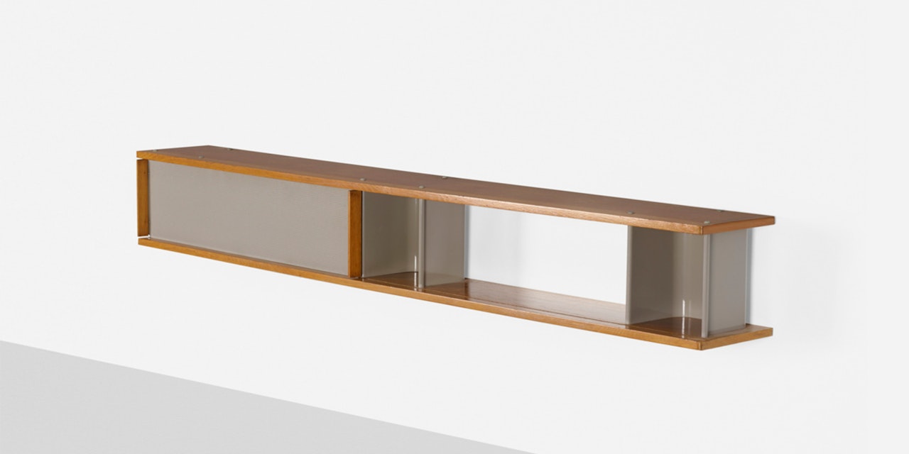wall-mounted shelf by Charlotte Perriand