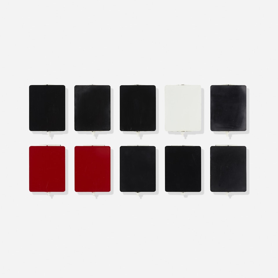 wall sconces, set of ten by Charlotte Perriand