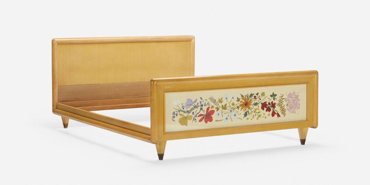 Herbier queen-size bed by Jean Royere