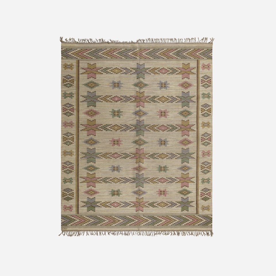 Vit Botten flatweave carpet by Märta Maas-Fjetterström