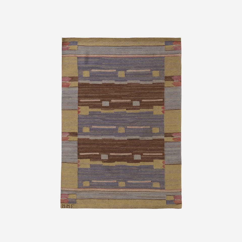 Blåsvarten flatweave carpet by Märta Maas-Fjetterström