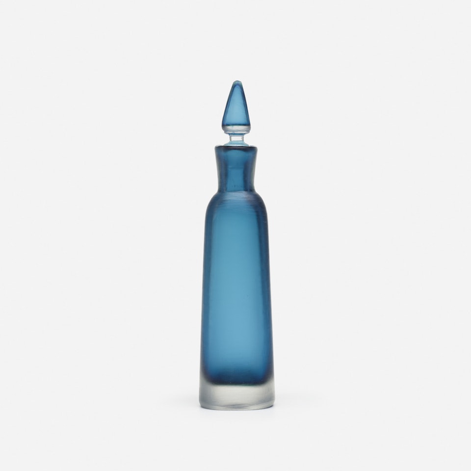 Inciso bottle with stopper by Paolo Venini