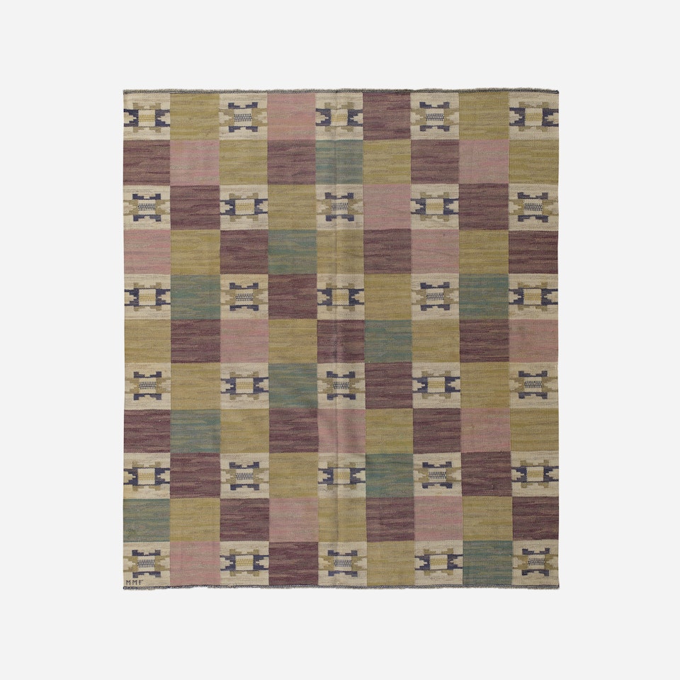 Rutmattan flatweave carpet by Märta Maas-Fjetterström