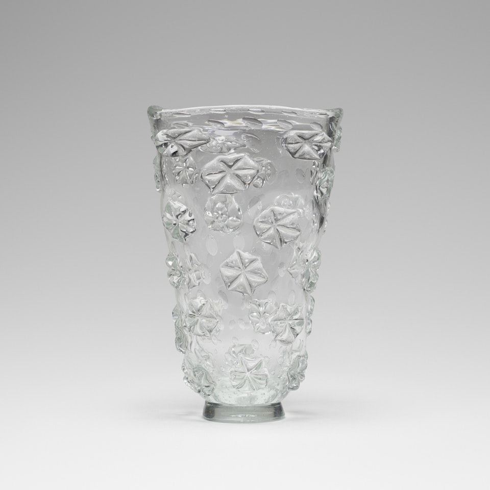 Monumental A Stelle vase by Ercole Barovier