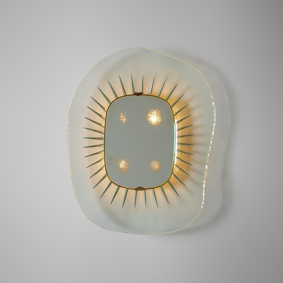 illuminated mirror, model 1657 by Max Ingrand