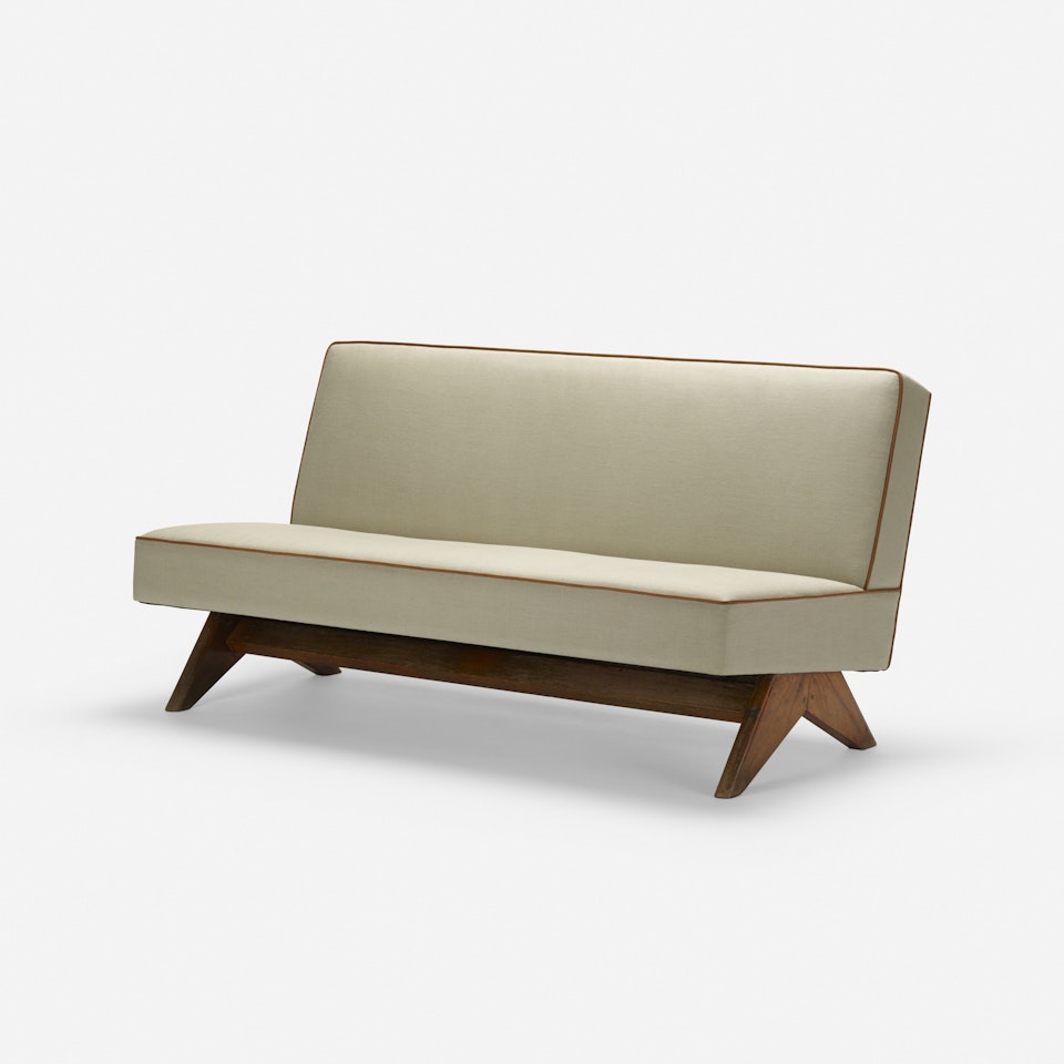 sofa from Punjab University, Chandigarh by Pierre Jeanneret