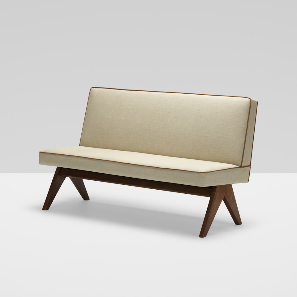 Public bench from High Court, Chandigarh by Pierre Jeanneret