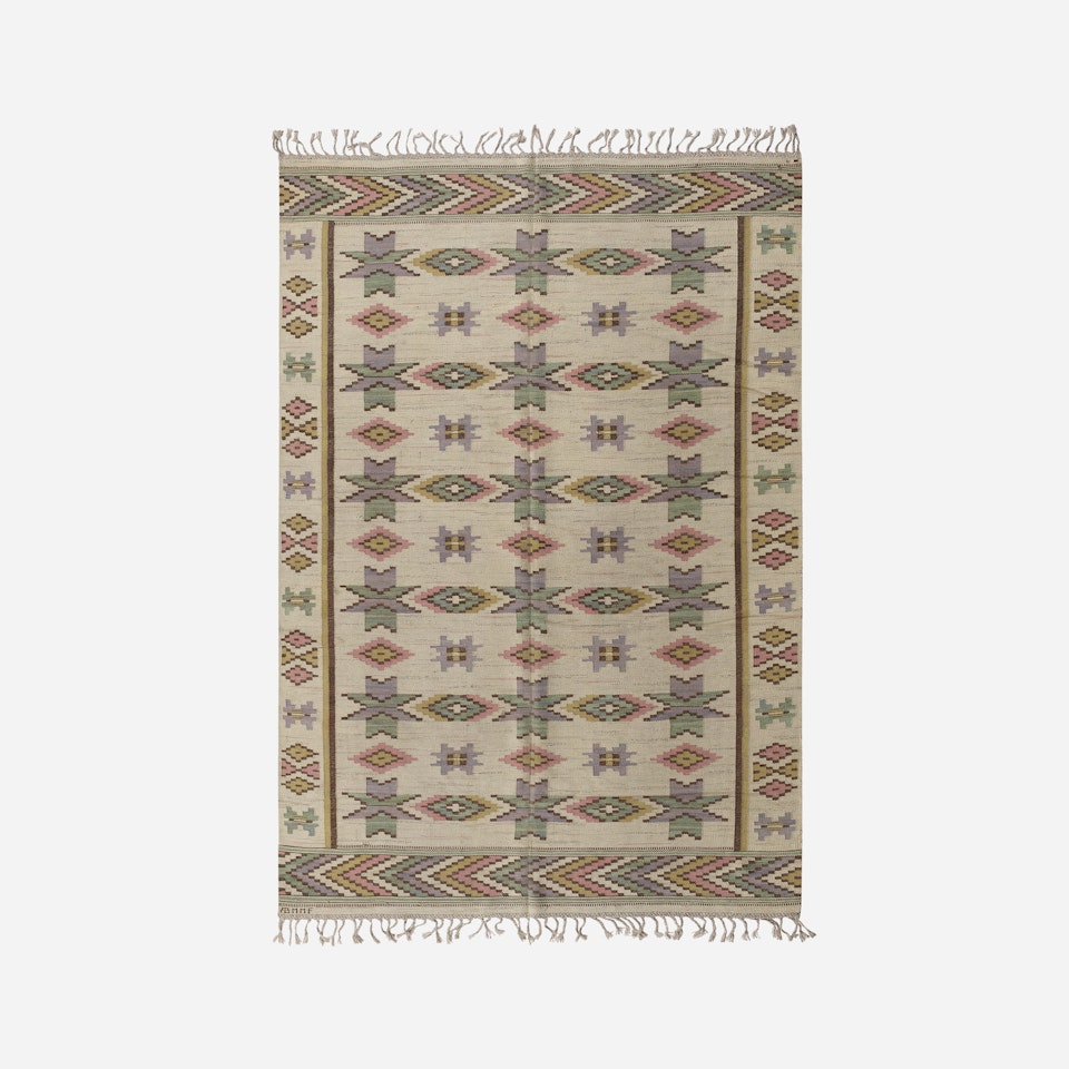 Vit Botten flatweave carpet by Märta Maas-Fjetterström