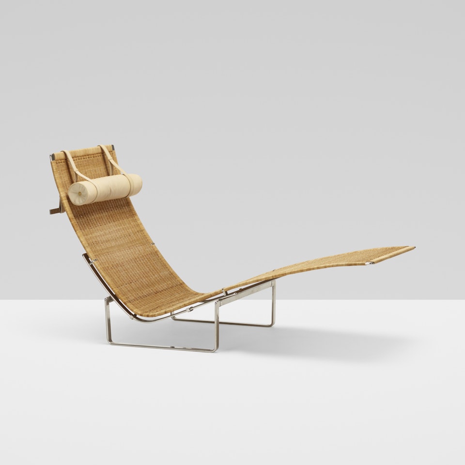 PK 24 chaise from the Powell/Kleinschmidt Apartment, Naples by Poul Kjaerholm