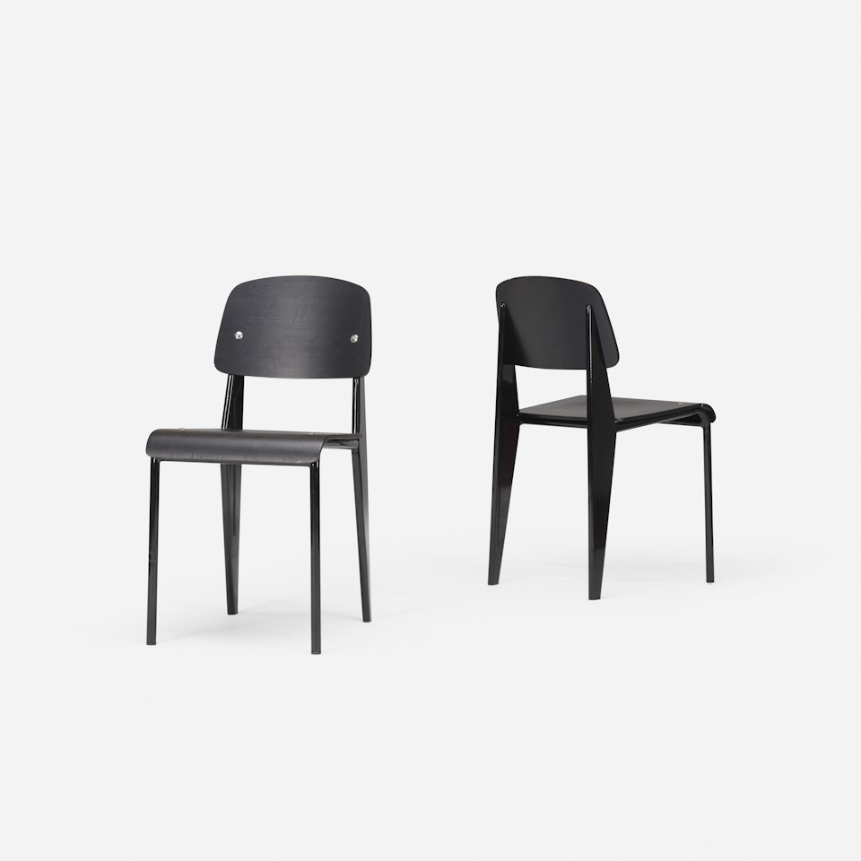 Standard chairs, pair by Jean Prouvé