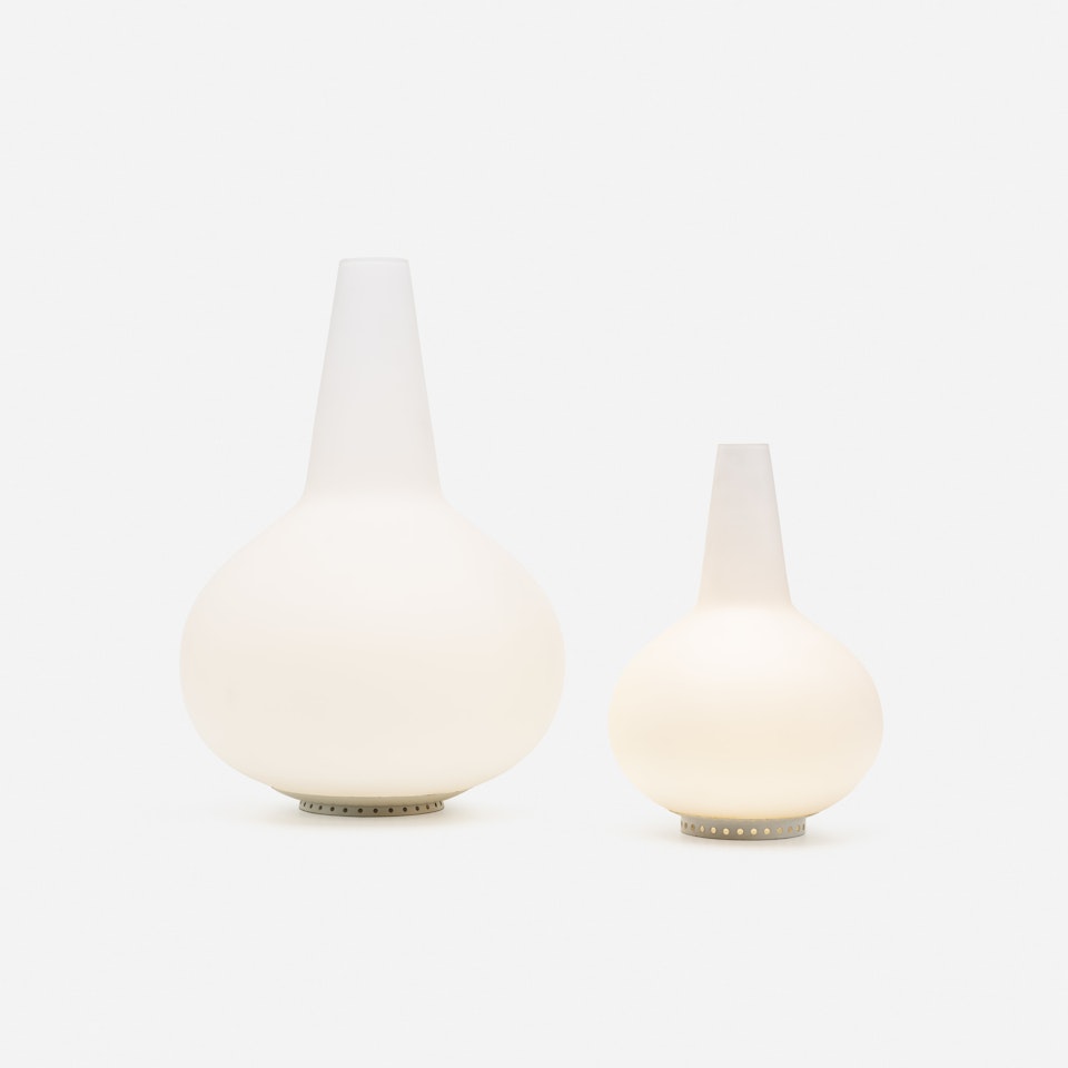 illuminated vases, set of two by Max Ingrand