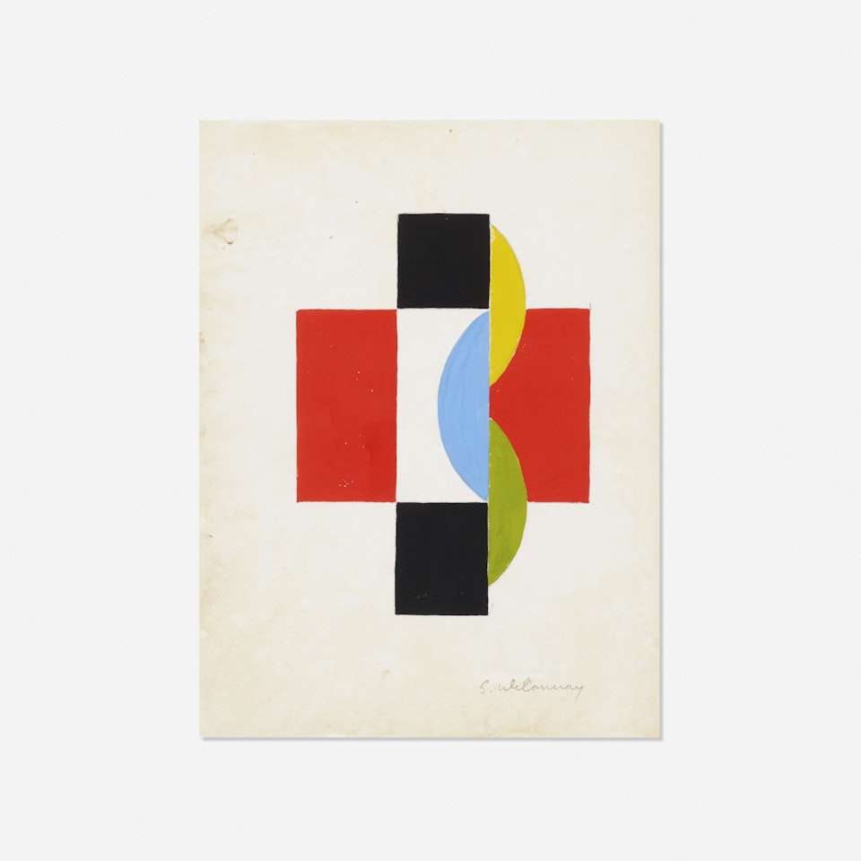 Untitled (illustration for Le fruit permis by Tristan Tzara) by Sonia Delaunay