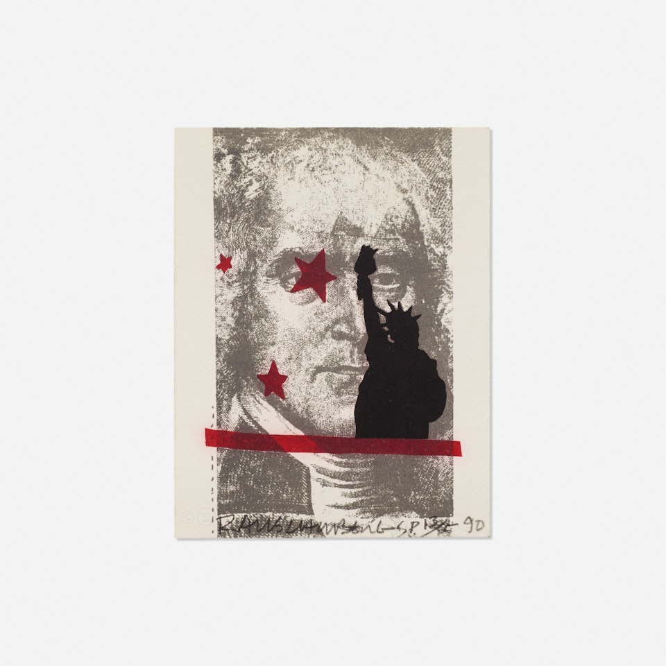 Spackle (from the Harvey Gantt Portfolio) by Robert Rauschenberg
