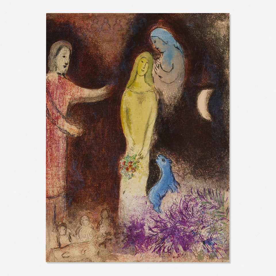Chloé vêtue et coiffée par Cléariste (from Daphnis et Chloé) by Marc Chagall