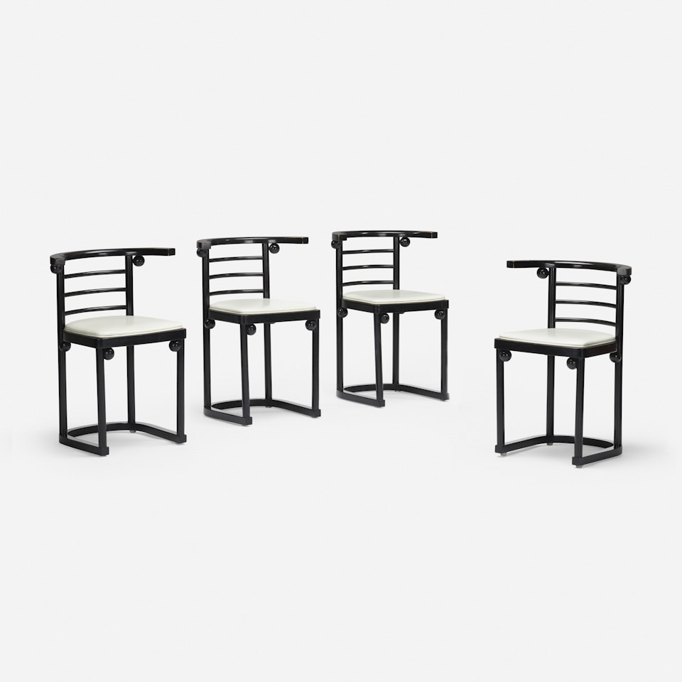 dining chairs, set of four by Josef Hoffmann