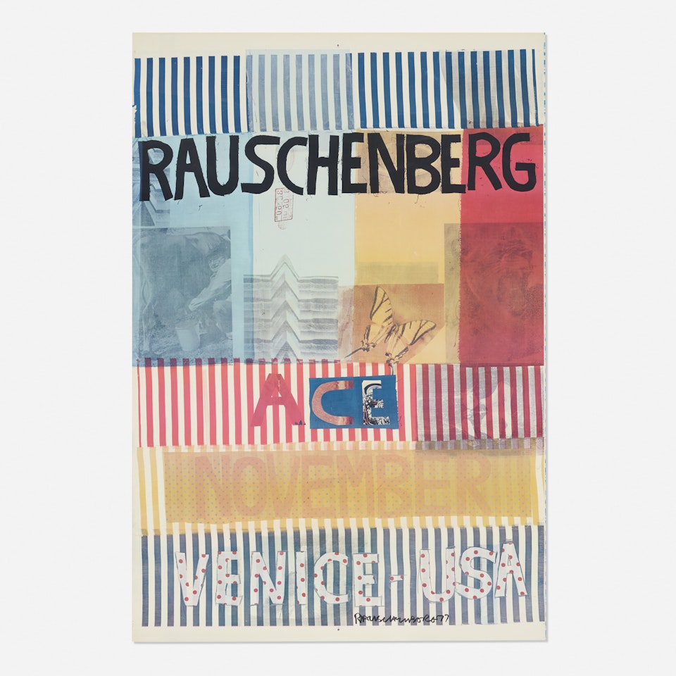 Ace, November, Venice USA poster by Robert Rauschenberg