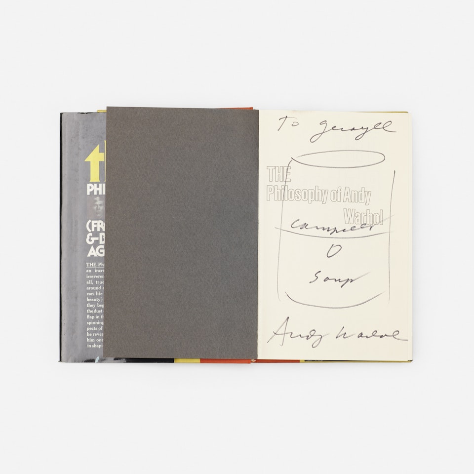 signed first edition copy of The Philosophy of Andy Warhol by Andy Warhol