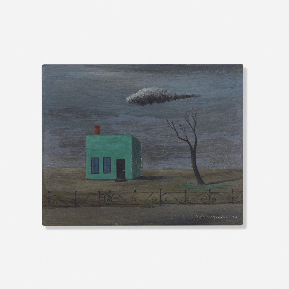 Green House and Fence by Gertrude Abercrombie