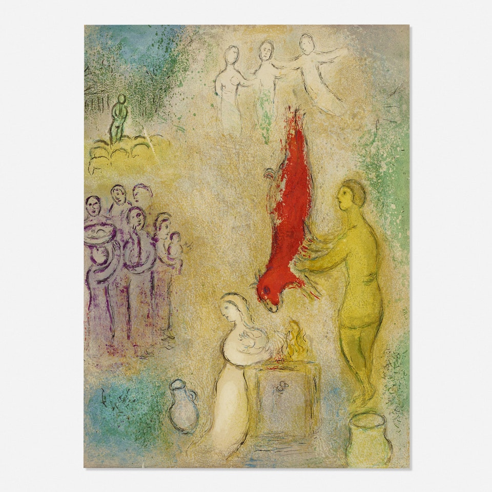 Le sacrifice aux nymphes (from Daphnis et Chloé) by Marc Chagall