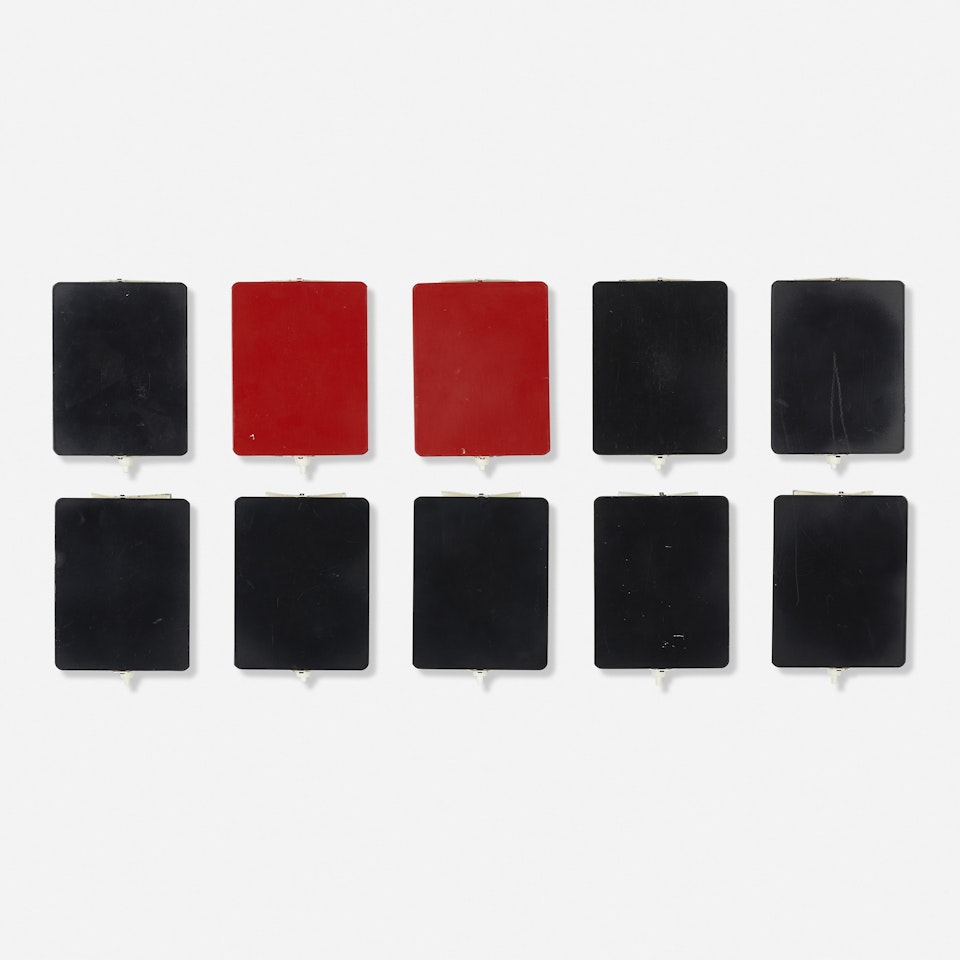 wall sconces, set of ten by Charlotte Perriand