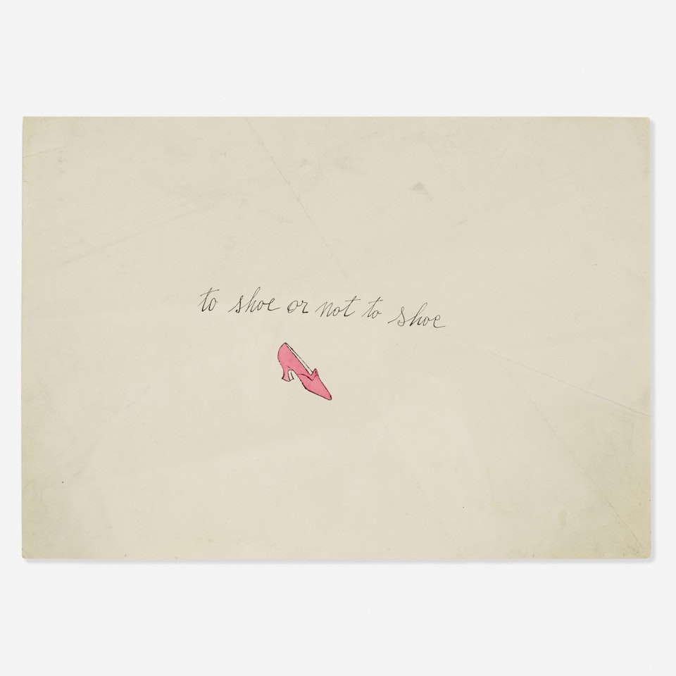 To Shoe or Not to Shoe (from the À la recherche du shoe perdu portfolio) by Andy Warhol