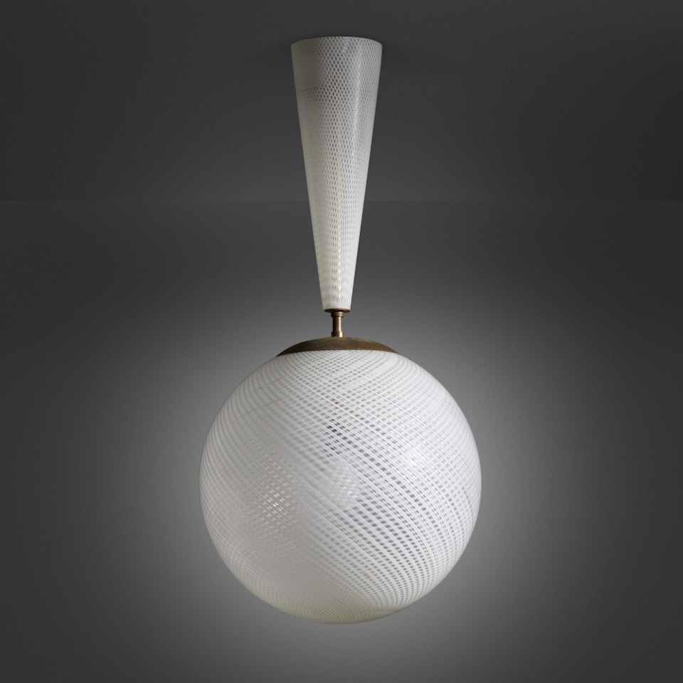 Reticello chandelier, model 5417 by Carlo Scarpa