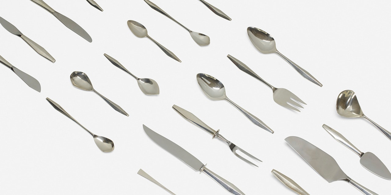 Diamond silverware by Gio Ponti