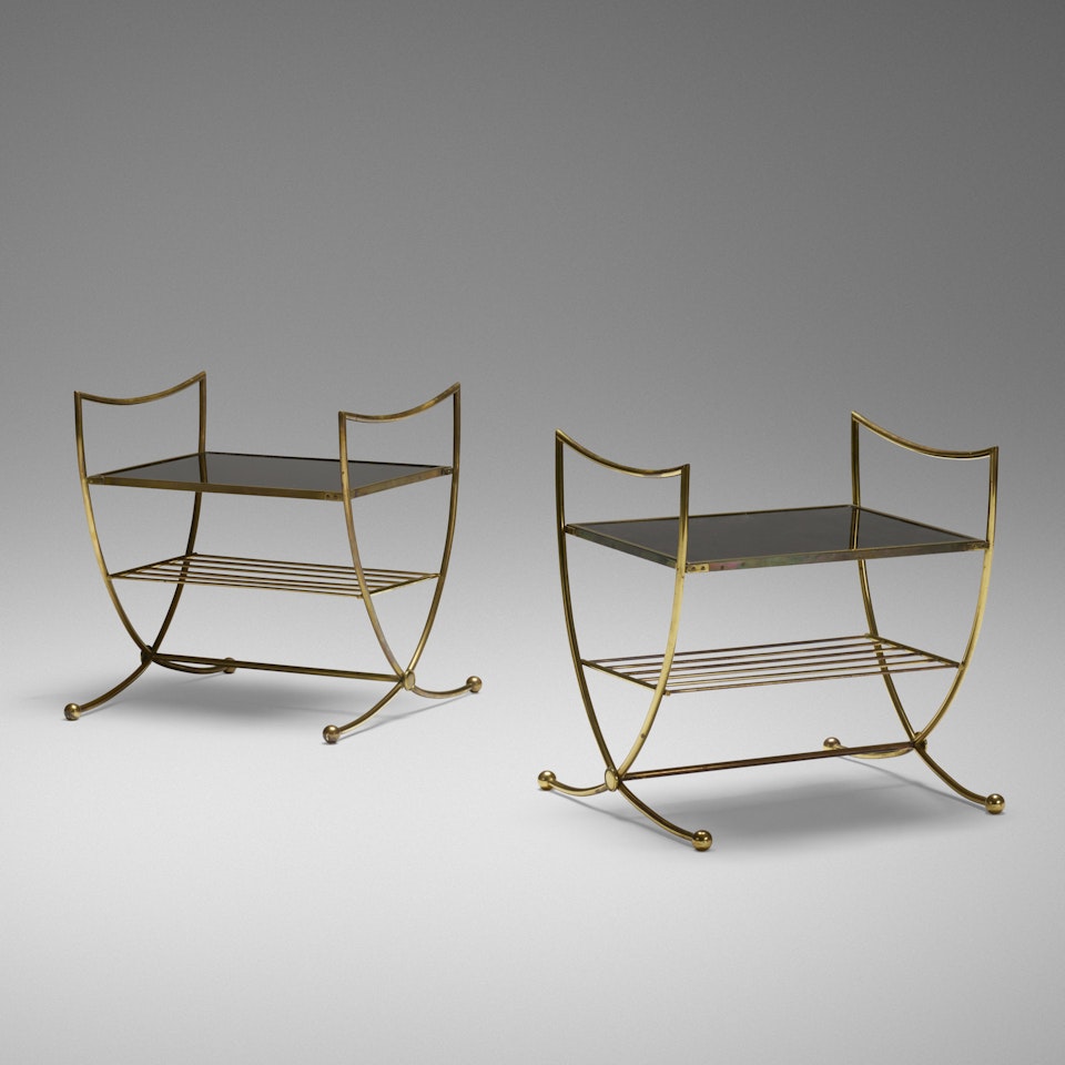 occasional tables, pair by Jean Royere